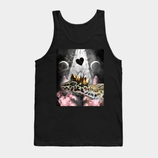 Goth Leopard Gecko With Crown Head Piece Tank Top